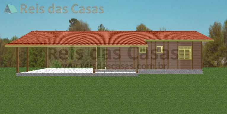 Modelo: Vitória Régia2 - 80m2 Reis das Casas Pré Fabricadas